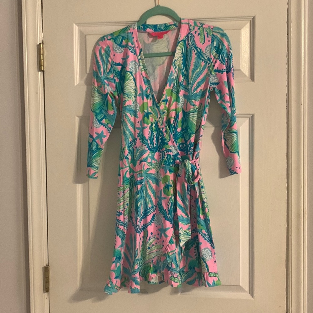 Lily Pulitzer wrap skirt romper